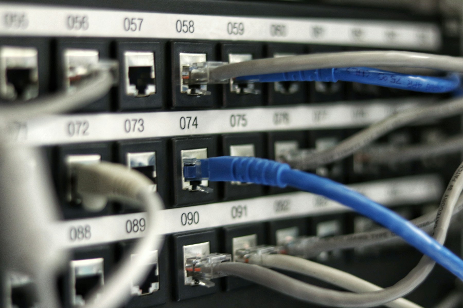 Internet network cables and connectivity equipment